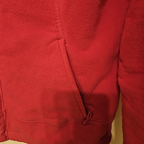 Large Women's Hot Pink Fuzzy Northface Jacket - Picture 6 of 10